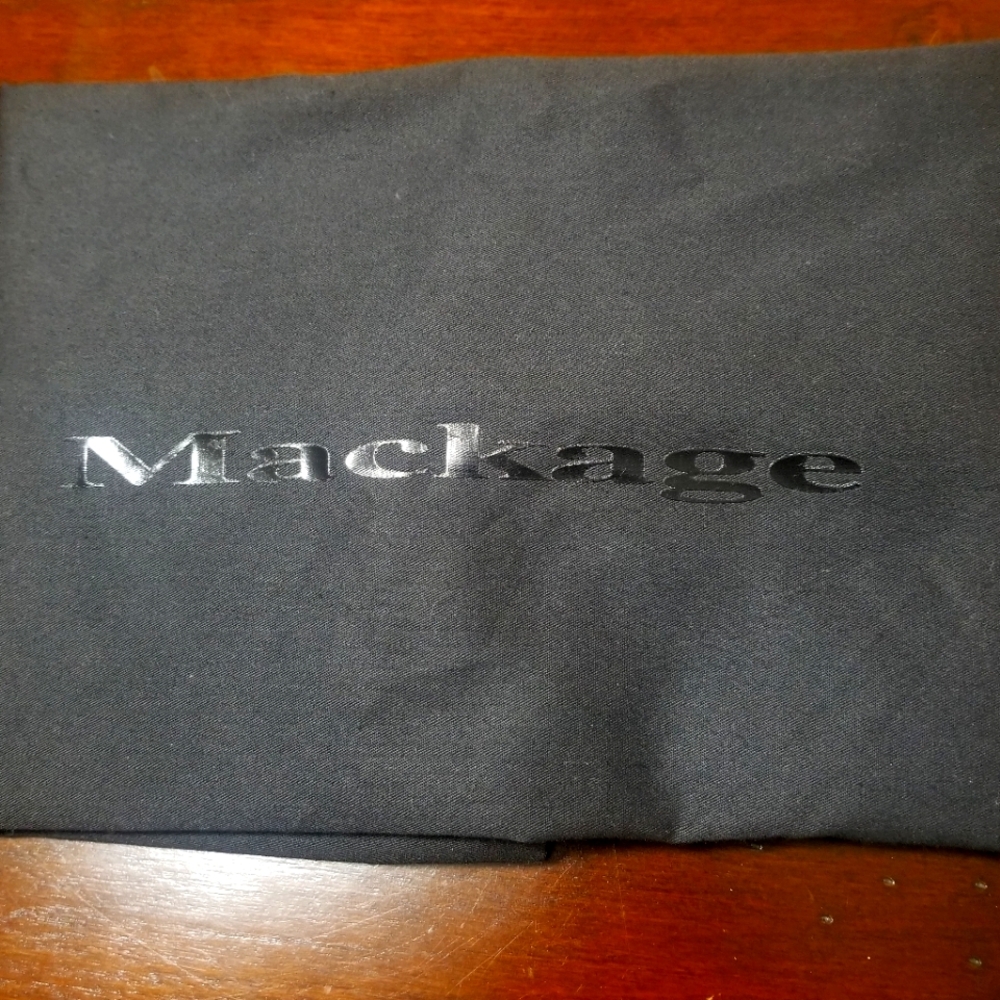 Mackage Black Drawstring Handbag Dust Bag. (20½" x 20¾").
